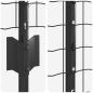 Preview: Eurozaun mit 22 U-Pfosten Grau 1,2x25 m Stahl