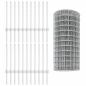 Preview: Euro Zaun mit 11 U-Pfosten Silber 0.6x50 m Stahl