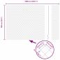 Preview: Zaun mit 20 U-Pfosten Silber 1x10 m Stahl