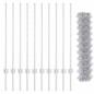 Preview: Zaun mit 20 U-Pfosten Silber 1x10 m Stahl