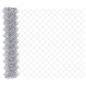 Preview: Zaun mit 20 U-Pfosten Silber 1x10 m Stahl
