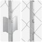 Preview: Zaun mit 20 U-Pfosten Silber 1x10 m Stahl