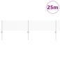 Preview: Kettengliedzaun mit 22 U-Posten, Silber, 0,4 x 25 m, Stahl