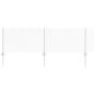 Preview: Kettengliedzaun mit 2 U-Posten Silber 0,6 x 25 m Stahl