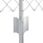 Preview: Kettengliedzaun mit 2 U-Posten Silber 0,6 x 25 m Stahl