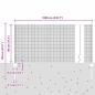 Preview: Geschweißter Drahtzaun mit 5 U-Pfosten Silber 0.8x10 m Stahl