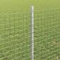 Preview: Schweißdrahtzaun mit 5 U-Posts Silber 0.8x10 m Stahl