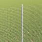 Preview: Geschweißter Drahtzaun mit 10 U-Posts Silber 1,4x10 m Stahl