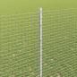 Preview: Geschweißter Drahtzaun mit 10 U-Pfosten Silber 1,4x10 m Stahl