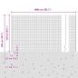 Preview: Gartenzaun-Set 2 Teile Verzinkter Stahl 10 x 1,5 m Robust