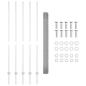 Preview: Gartenzaun-Set 2 Teile Verzinkter Stahl 10 x 1,5 m Robust