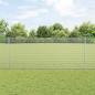 Preview: ARDEBO.de - Schweißdrahtzaun mit 22 U-Posts Silber 1x25 m Stahl