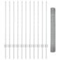 Preview: Schweißdrahtzaun mit 22 U-Posts Silber 1x25 m Stahl