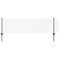 Preview: Gepresster Drahtzaun mit 5 U-Pfosten Grau 0,6x10 m Stahl