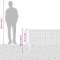 Preview: Gepresster Drahtzaun mit 5 U-Pfosten Grau 0,6x10 m Stahl