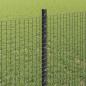 Preview: verzinkter Drahtzaun mit 44 U-Pfosten Grau 0.8x100 m Stahl