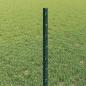 Preview: Zaunpfosten 5 Stück U-Kanal Grün 60 cm Stahl, Sechseckzaun Grün 0,5x10 m Stahl