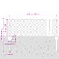 Preview: Zaunpfosten 11 Stück U-Profil Grün 40 cm Stahl, Sechseckzaun Grün 0.4x25 m Stahl