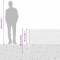 Preview: Zaunpfosten 11 Stück U-Kanal grün 60 cm Stahl, Sechseckzaun grün 0,6x25 m Stahl