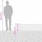 Preview: Zaunpfosten 11 Stück U-Profil Grün 40 cm Stahl, Sechseckzaun Grün 0,4x100 m Stahl