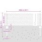 Preview: Zaunpfosten 11 Stück U-Profil Grün 40 cm Stahl, Sechseckzaun Grün 0,4x100 m Stahl