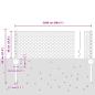 Preview: Zaunpfosten 11 Stück U-Kanal Grau 40 cm Stahl, Sechseckzaun Grau 0.4x25 m Stahl