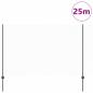 Preview: Zaunpfosten 22 Stk U-Kanal Grau 160 cm Stahl, Sechseckzaun Grau 1,6x25 m Stahl
