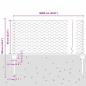 Preview: Zaunpfosten 11 Stück U-Profil Grau 60 cm Stahl, Sechseckzaun Grau 0,6x100 m Stahl