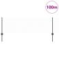 Preview: Zaunpfosten 11 Stück U-Profil Grau 60 cm Stahl, Sechseckzaun Grau 0,6x100 m Stahl