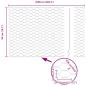 Preview: Sechsecken Zaun mit 11 U Pfosten Silber 0,5x25 m Stahl