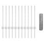 Preview: Sechsecken Zaun mit 11 U Pfosten Silber 0,5x25 m Stahl