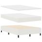 Preview: Boxspringbett mit cremefarbiger Matratze 120 x 200 cm Cordstoff