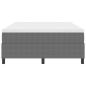 Preview: Boxspringbett mit Matratze Hellgrau 140x200 cm Cordstoff