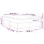 Preview: Boxspringbett mit Matratze Hellgrau 140x200 cm Cordstoff