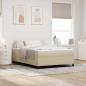 Preview: ARDEBO.de - Boxspringbett mit Matratze Lichtgrün Grau 160x200 cm Cordstoff