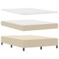 Preview: Boxspringbett mit Matratze Lichtgrün Grau 160x200 cm Cordstoff