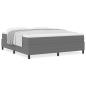 Preview: Boxspringbett mit Matratze Hellgrau Super King Cordstoff