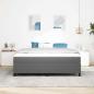 Preview: Boxspringbett mit Matratze Hellgrau Super King Cordstoff
