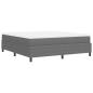 Preview: Boxspringbett mit Matratze Hellgrau Super King Cordstoff