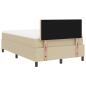 Preview: Boxspringbett mit Matratze & LED-Licht Beig Grau 120x200 cm Cordstoff
