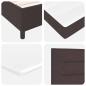 Preview: Boxspringbett mit Matratze Dunkelbraun 120x200 cm Stoff