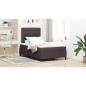 Preview: Boxspringbett mit Matratze Dunkelbraun 120x200 cm Stoff