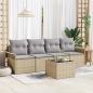 Preview: ARDEBO.de - Sofa Set 5 stk. Beige Poly-Rattan