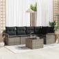 Preview: ARDEBO.de - 5-tlg. Garten Sofa Set mit Kissen Schwarz Poly-Rattan