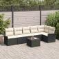 Preview: ARDEBO.de - 6-teiliges Garten Sofa Set mit Kissen in Braun Poly Rattan
