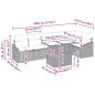 Preview: Gartensofa-set mit Kissen 7 pcs Braun und Creme Poly-Rattan