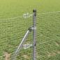 Preview: Geschweißter Drahtzaun, bodenverankert 25 x 0,5 m Silber Netz