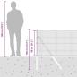 Preview: Welded Wire Fence mit 5 Pfosten 0.8x100 m Verzinkter Stahl