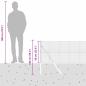 Preview: Schweißdrahtzaun mit 7 Pfosten Grün 0.6x10 m Stahl
