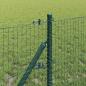 Preview: Geschweißter Drahtzaun mit 7 Pfosten Grün 0,8x10 m Stahl